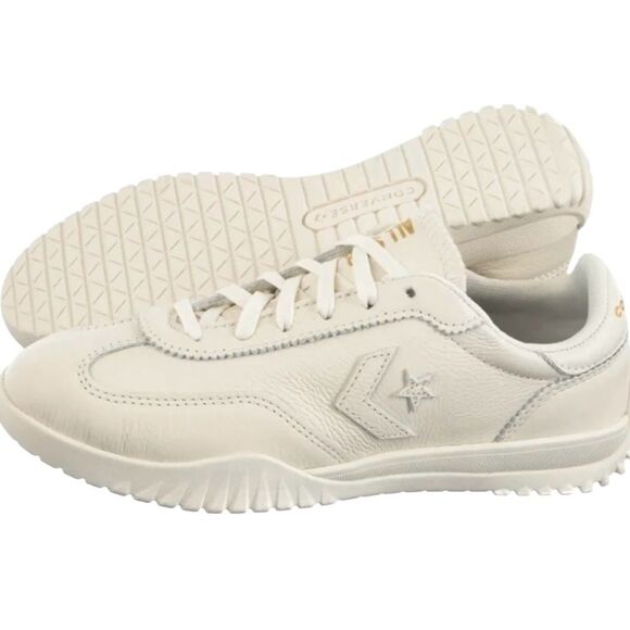 New Women’s Converse Run Star Trainer Leather Sneakers Ox Egret White A12778C - Picture 7 of 8